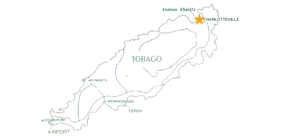 the-cholson-chalets-location-pin-on-tobago-map